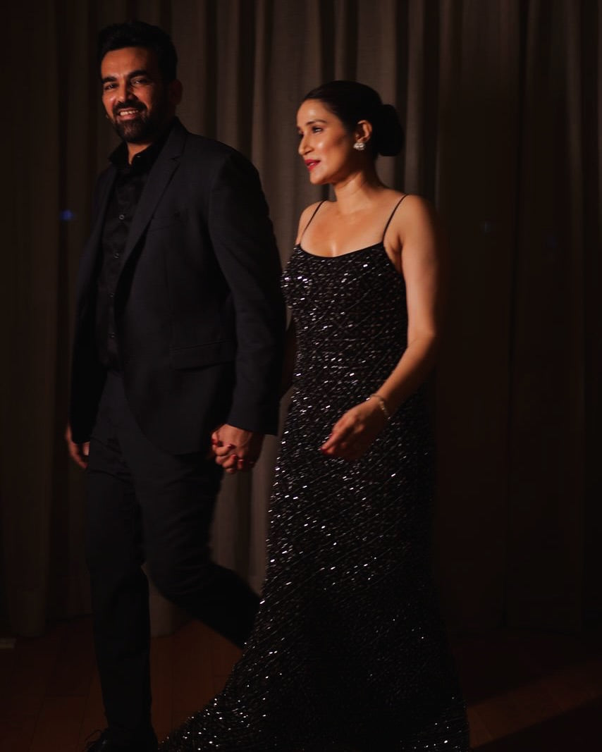 Sagarika Ghatge Khan in Midnight Glimmer gown